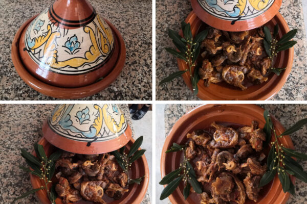 Ossibuchi di pecora in umido cotti al Tajine