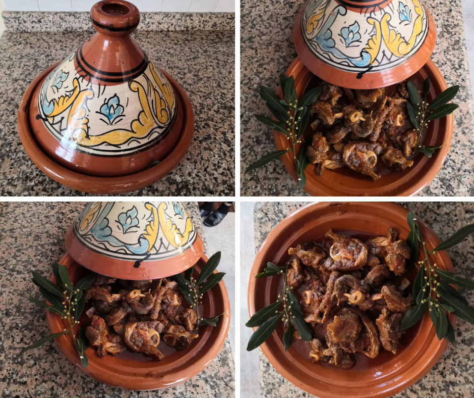 Ossibuchi di pecora in umido cotti al Tajine