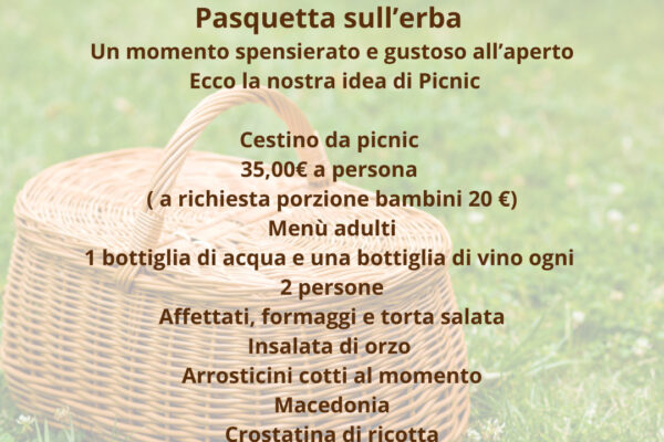 Per Pasquetta scegli il gusto e la natura