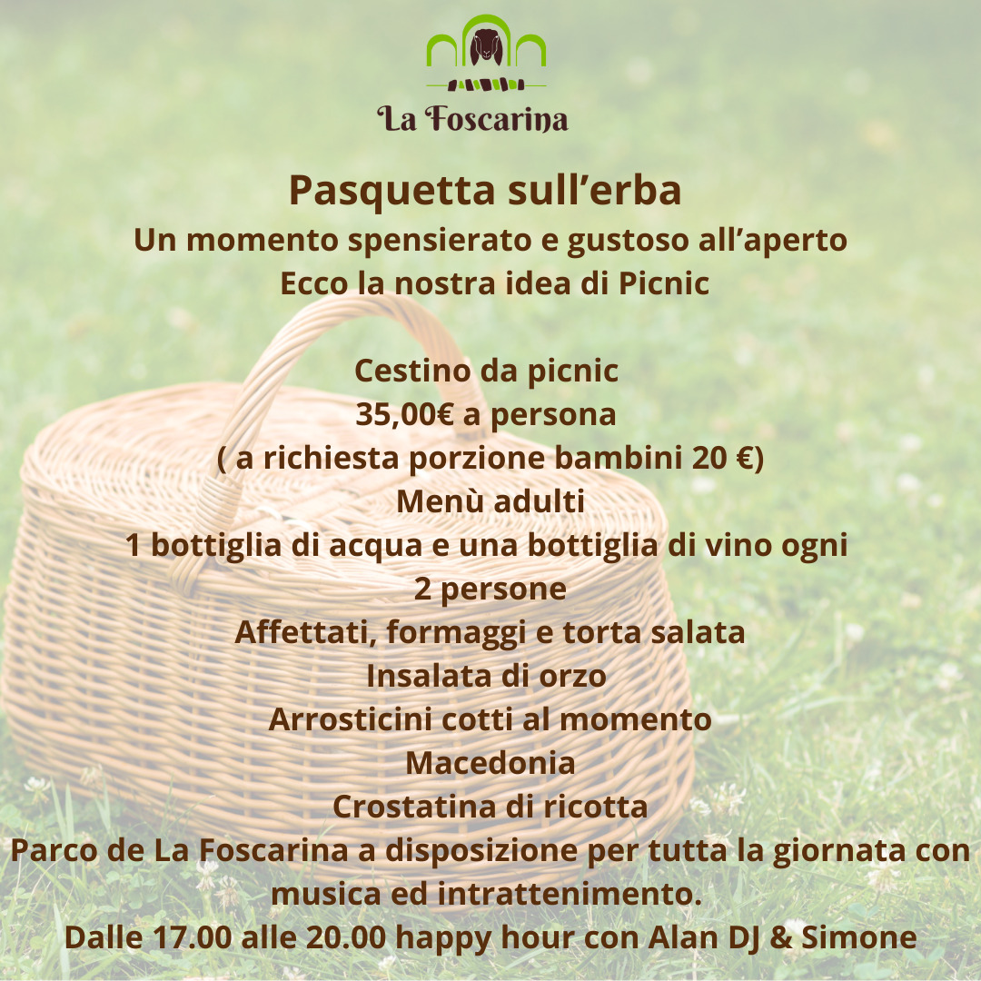 Per Pasquetta scegli il gusto e la natura