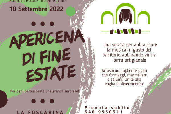 Apericena di fine estate: l’evento definitivo!