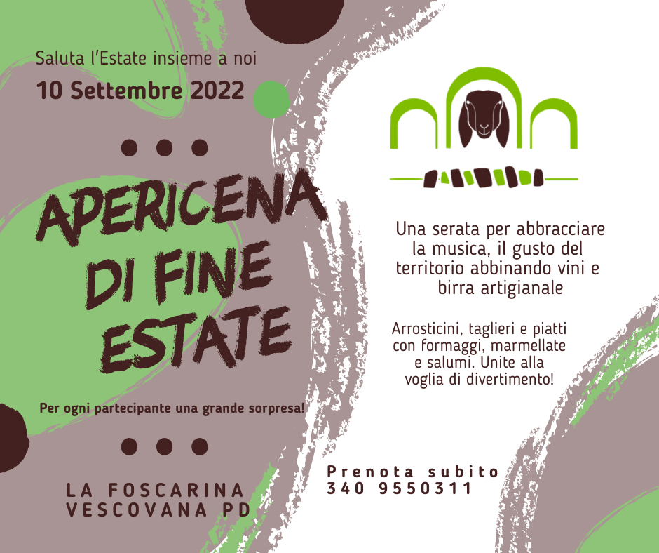 Apericena di fine estate: l’evento definitivo!